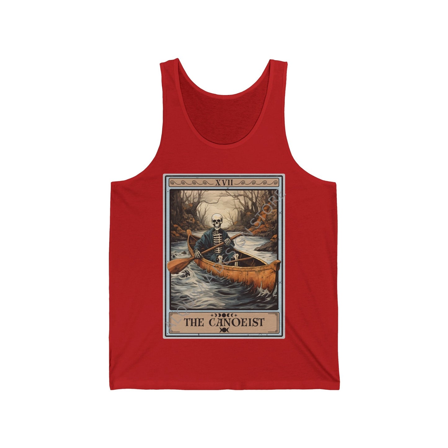 The Canoeist Tarot Card Tank Top, Canoe