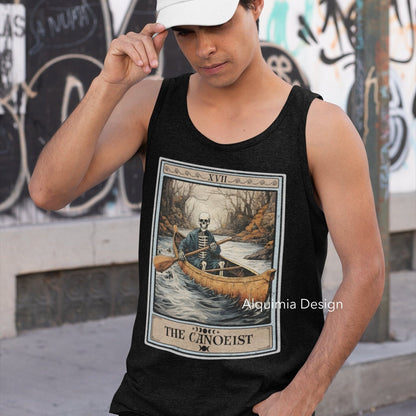 The Canoeist Tarot Card Tank Top, Canoe