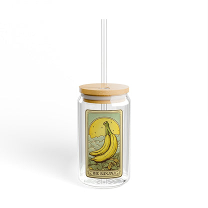 The Banana Tarot Card Tumbler, Sipper Glass, 16oz Fruit