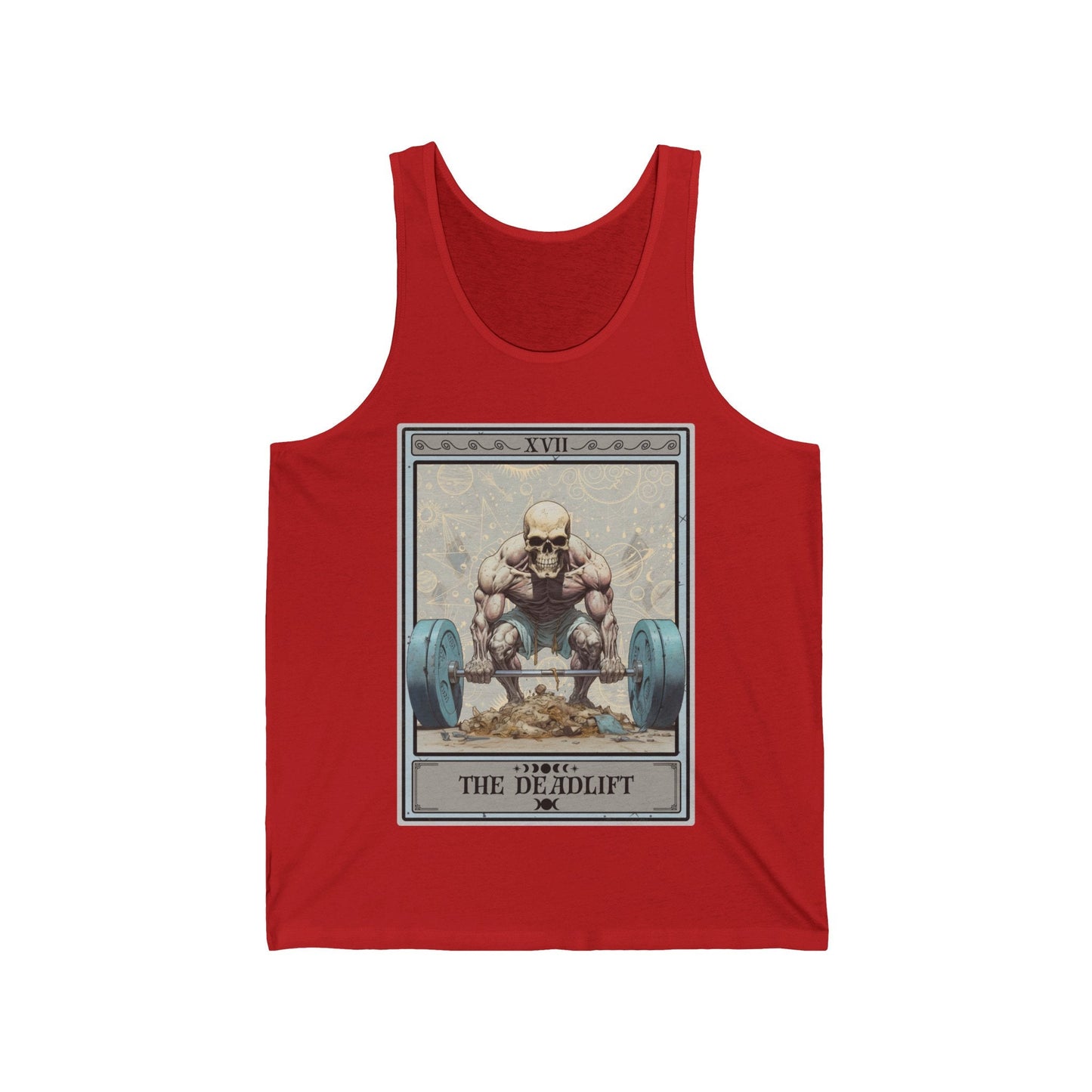 The Deadlift Tarot Card Tank Top, Workout Lifting