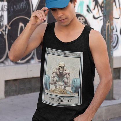 The Deadlift Tarot Card Tank Top, Workout Lifting