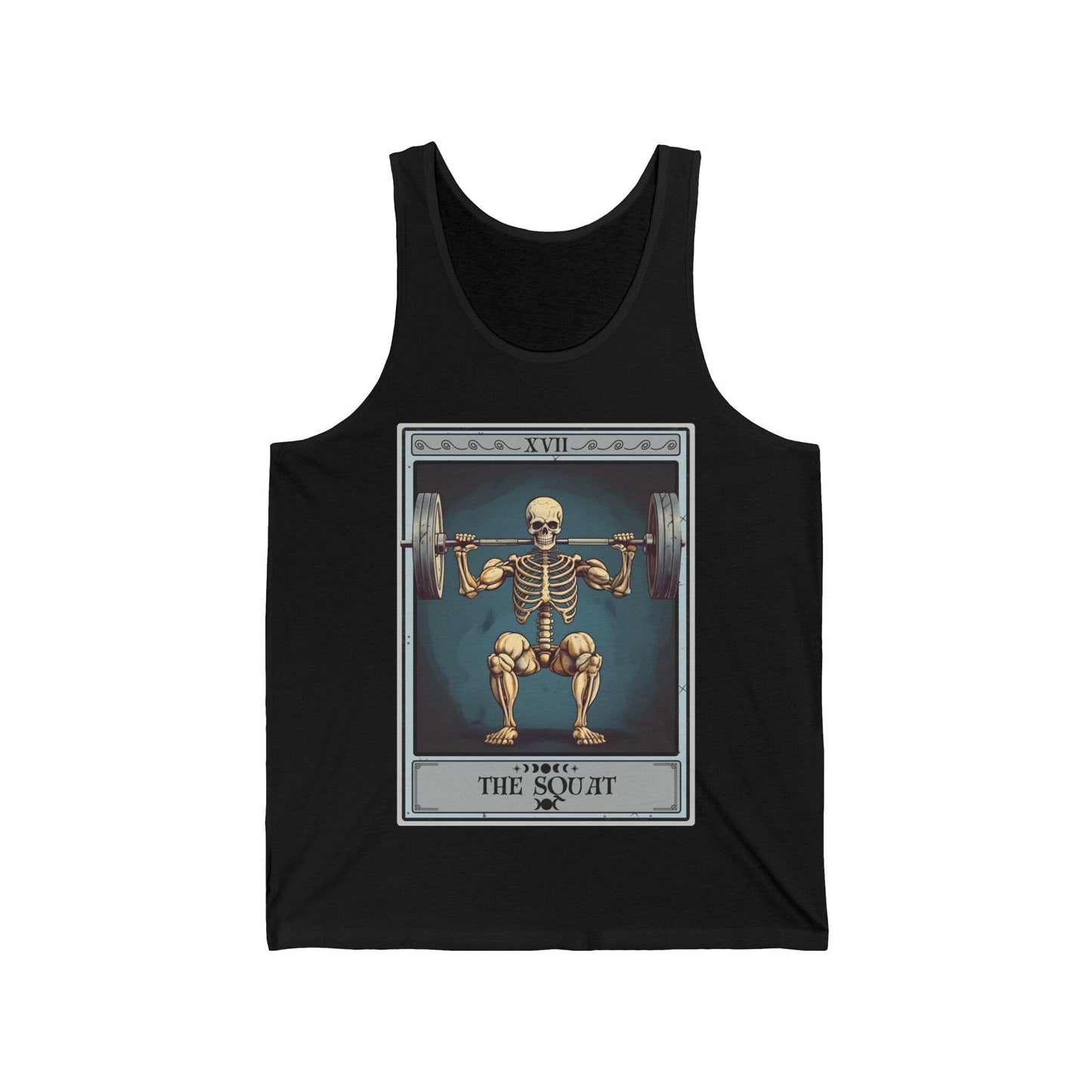 The Squat Tarot Card Tank Top, Gym Workout