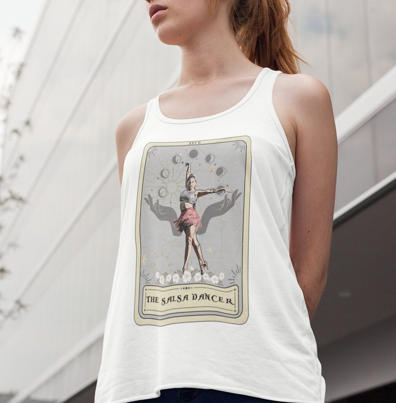 The Salsa Dancer Tarot Card Tank Top, Salsa Dancing