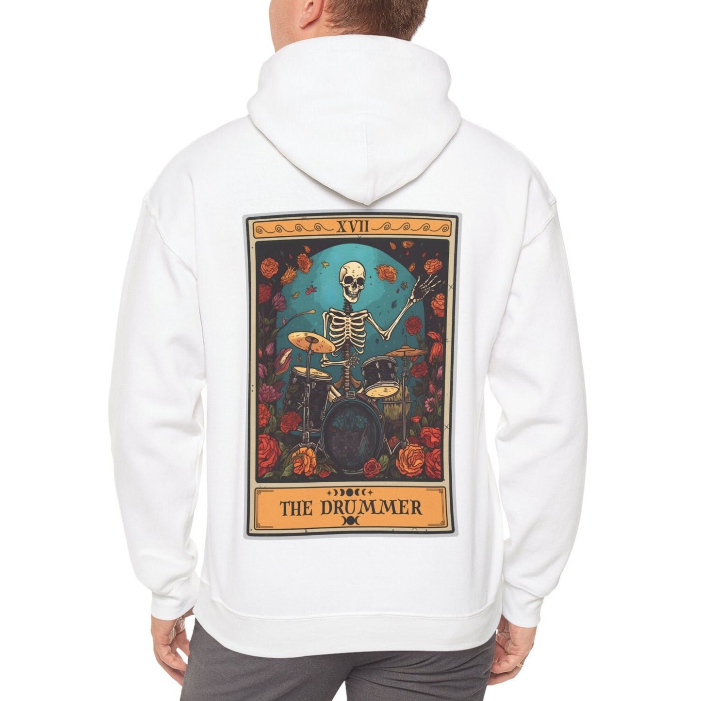 The Drummer Tarot Card Hoodie, Drum Player