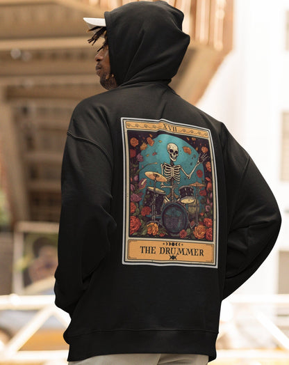 The Drummer Tarot Card Hoodie, Drum Player