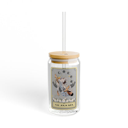 The Arm Bar Tarot Card Tumbler, Jiu Jitsu Sipper Glass 16oz