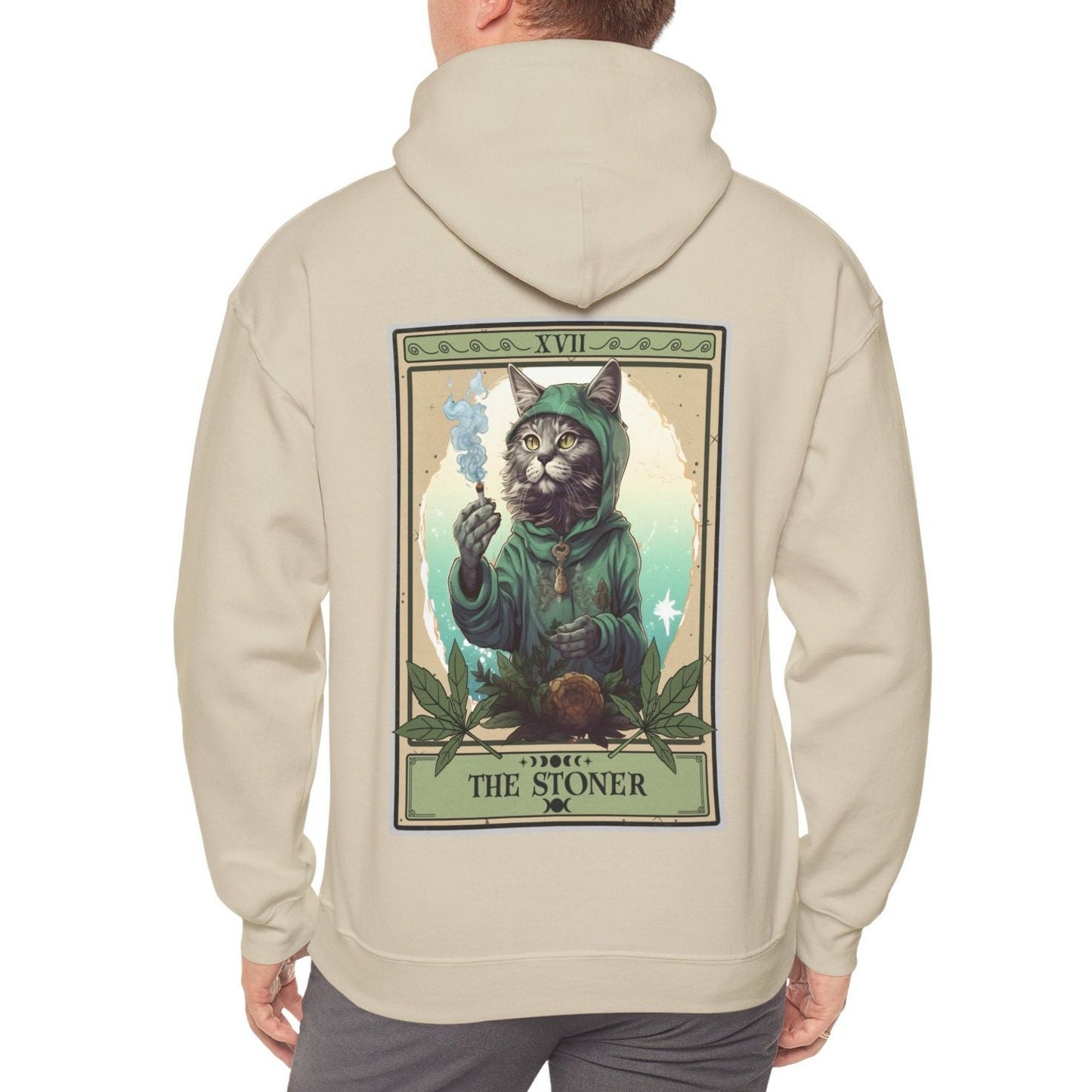 Cat The Stoner Tarot Card Hoodie