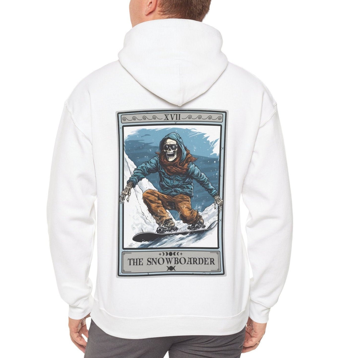 The Snowboarder Tarot Card Hoodie, Snowboard