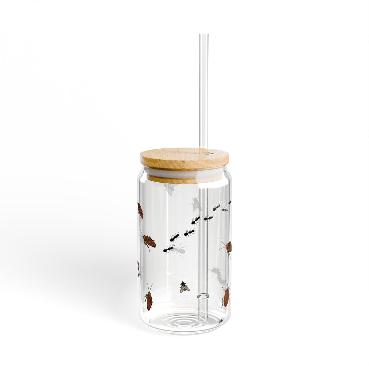 Bug Sipper Glass 16oz Insect Glass Tumbler