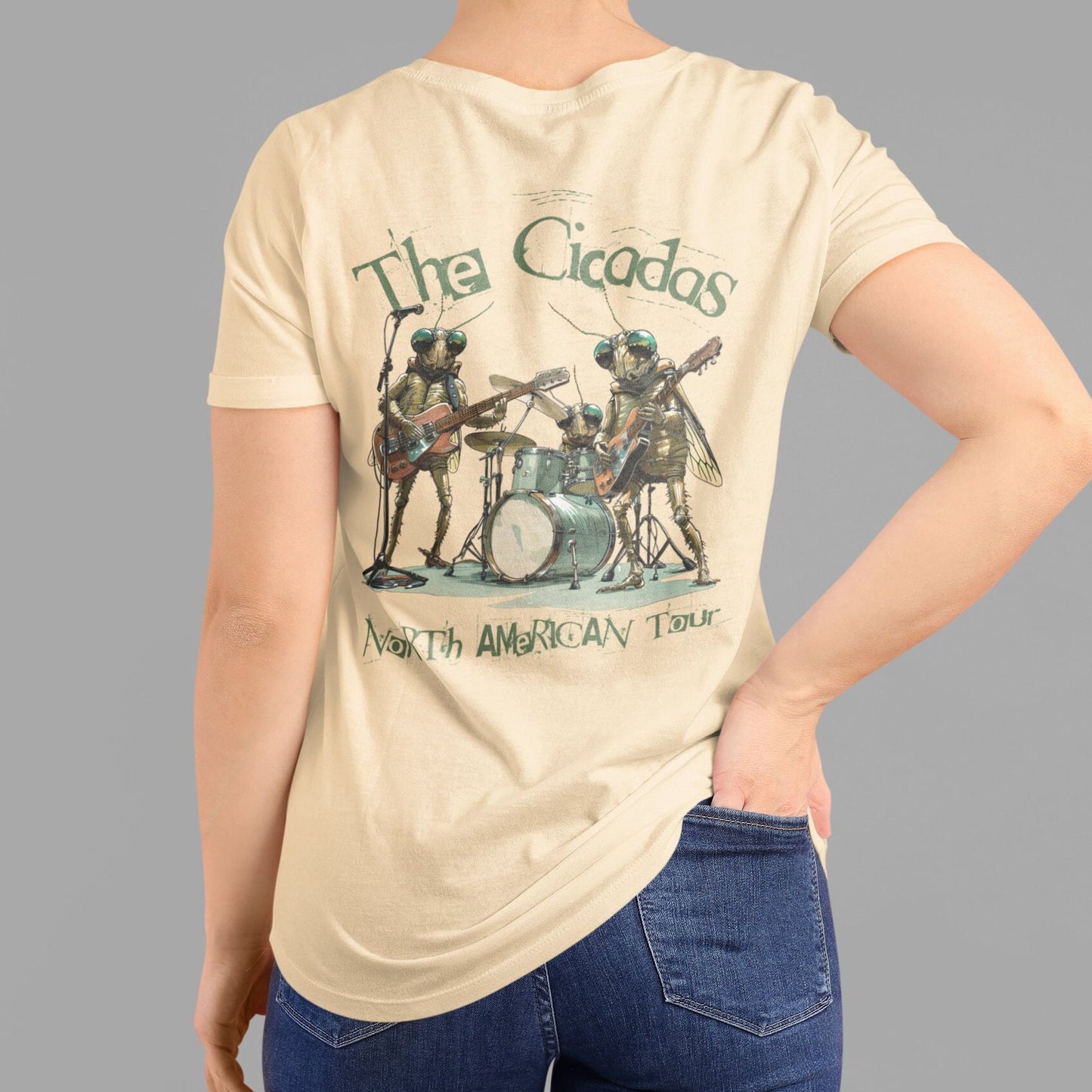 The Cicadas North American Tour BACK PRINT Cicada Shirt