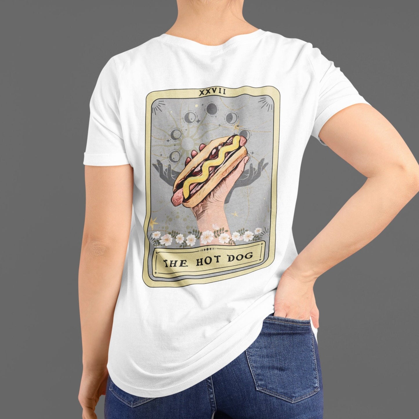 The Hot Dog Tarot Card Shirt BACK PRINT