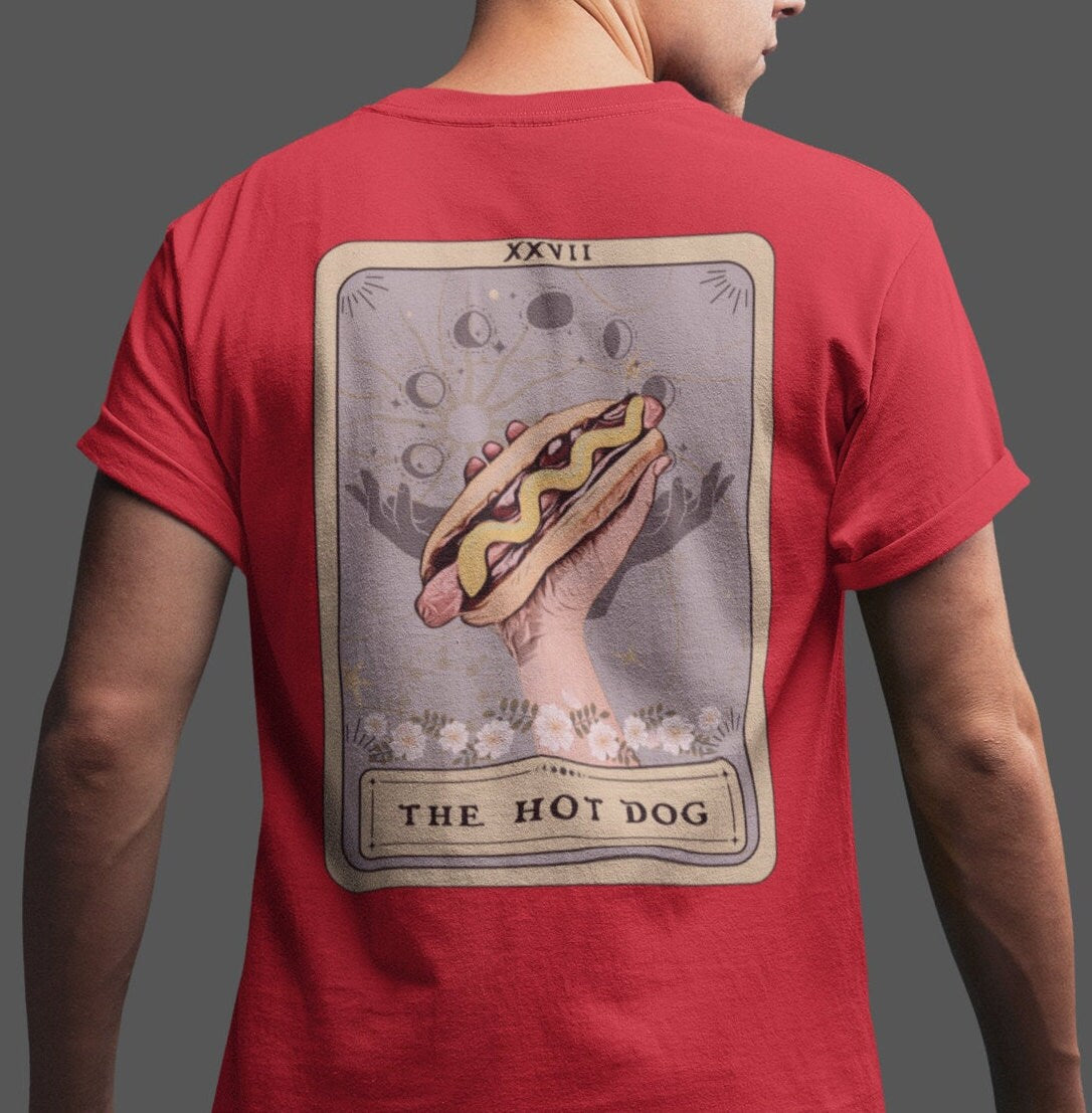 The Hot Dog Tarot Card Shirt BACK PRINT