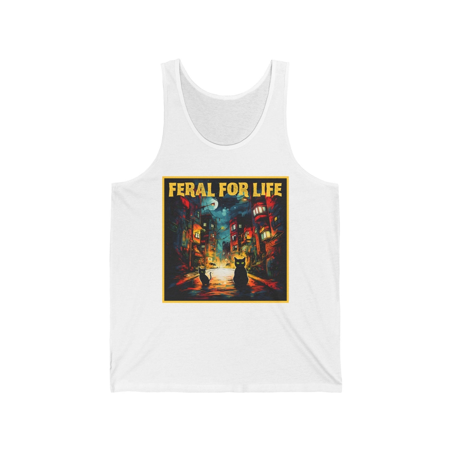 Feral For Life Tank Top, Cat