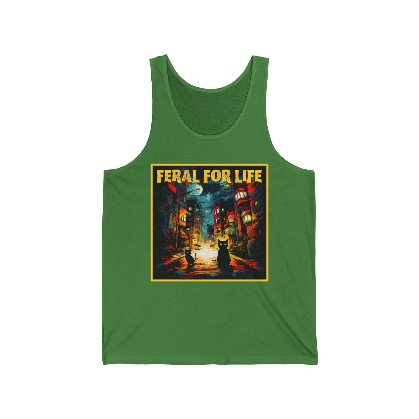 Feral For Life Tank Top, Cat