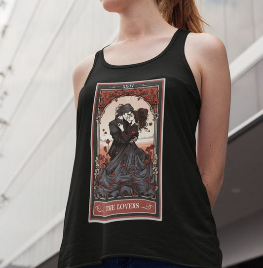 The Lovers Tarot Card Tank Top, Valentines Day