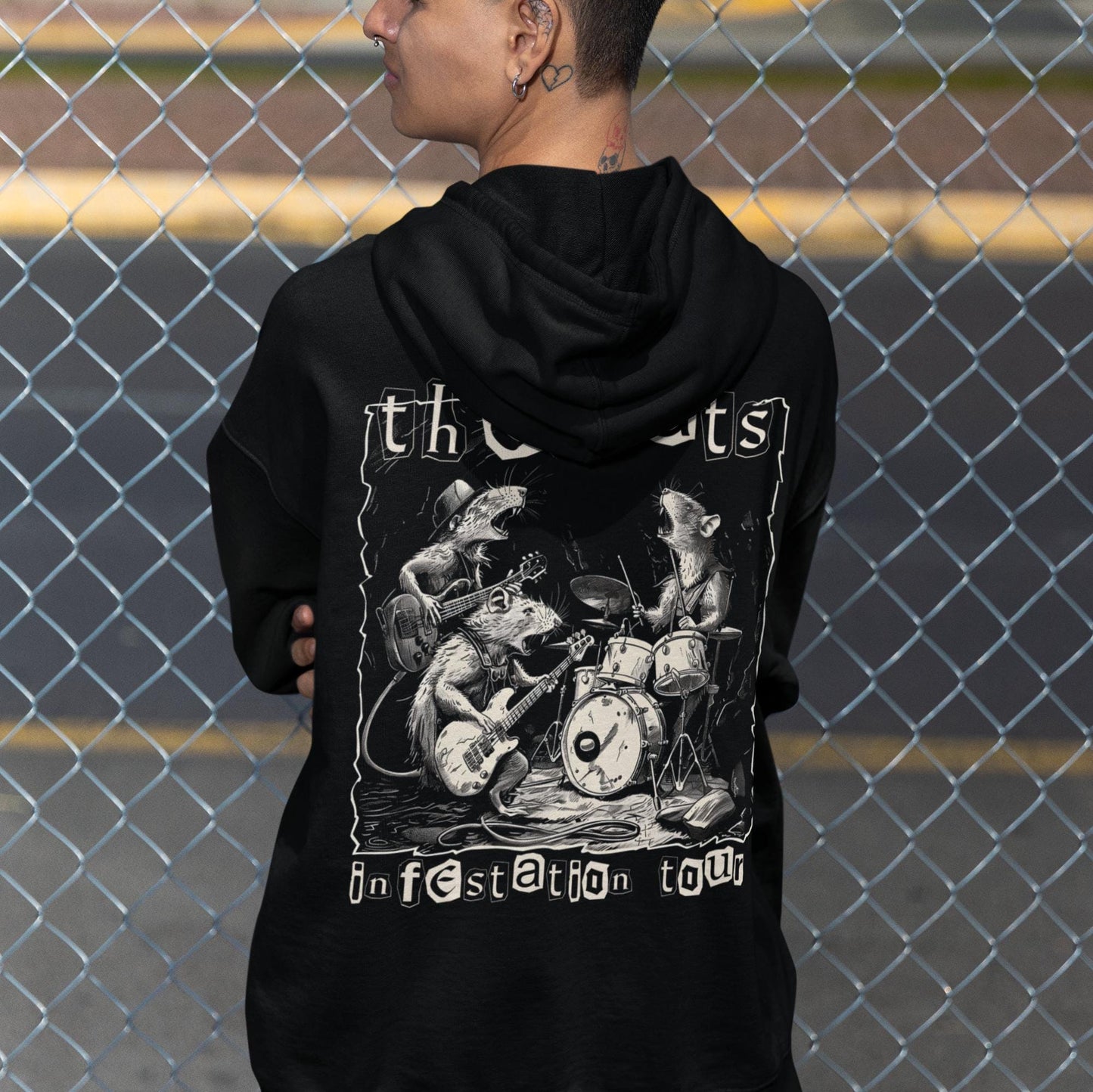 The Rats Infestation Tour Rat Hoodie, Rat Hooded Sweatshirt