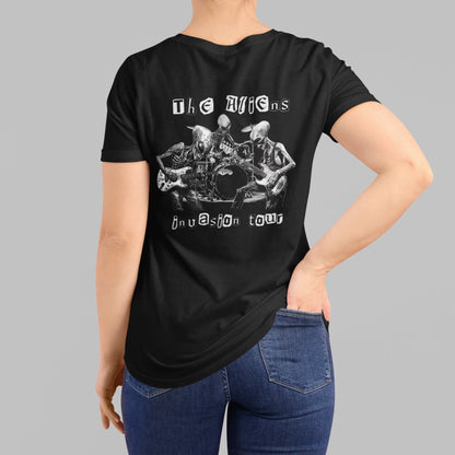 The Aliens Invasion Tour Shirt, UFO Back Print