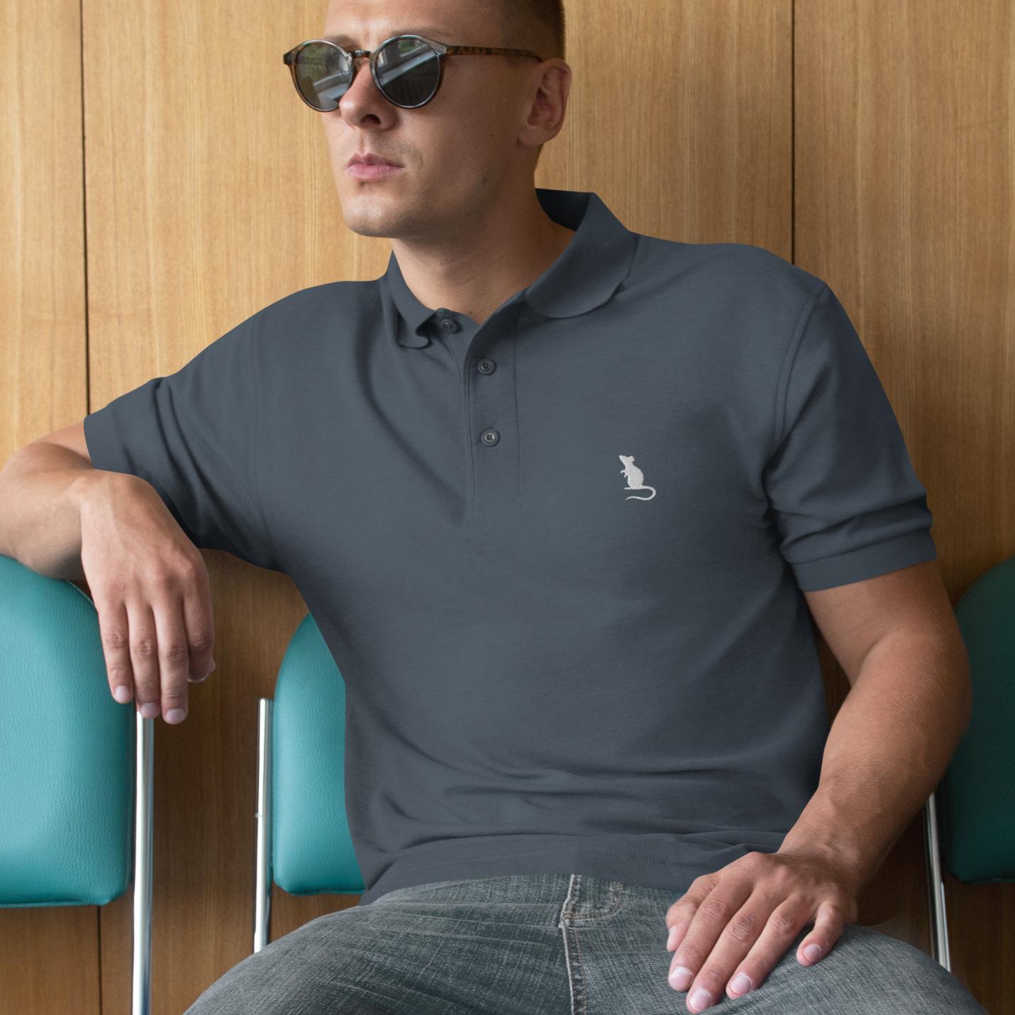 Rat Shirt for Men, Rat Polo Shirt, Rat Golf Shirt Men&#39;s Polo