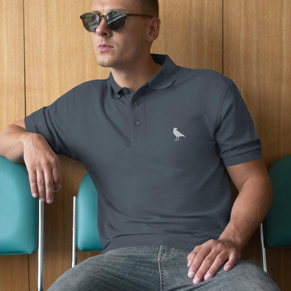 Crow Shirt for Mensa, Raven Golf Shirt Crow Polo Shirt Men&#39;s Premium Polo Raven Polo
