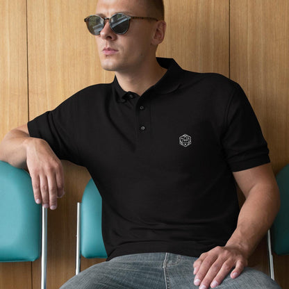 Dungeons and Dragons Shirt for Men, DND Polo Shirt DND Dice Men&#39;s Premium Polo Embroidered Dnd Dice Logo