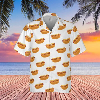 Hot Dog Hawaiian Shirt