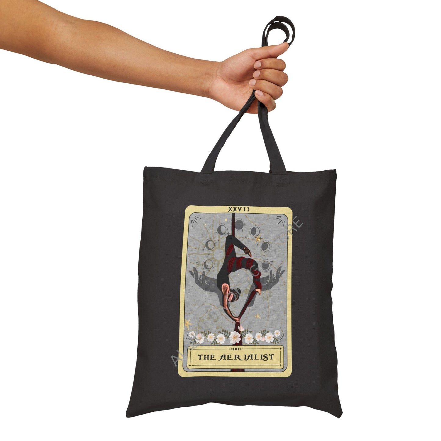 The Aerialist Tarot Card Tote Bag, 15" x 16"