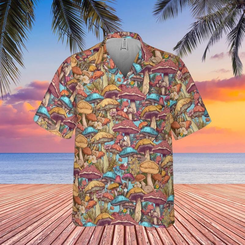 Mushroom Hawaiian Shirt