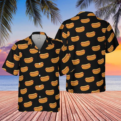 Hot Dog Hawaiian Shirt