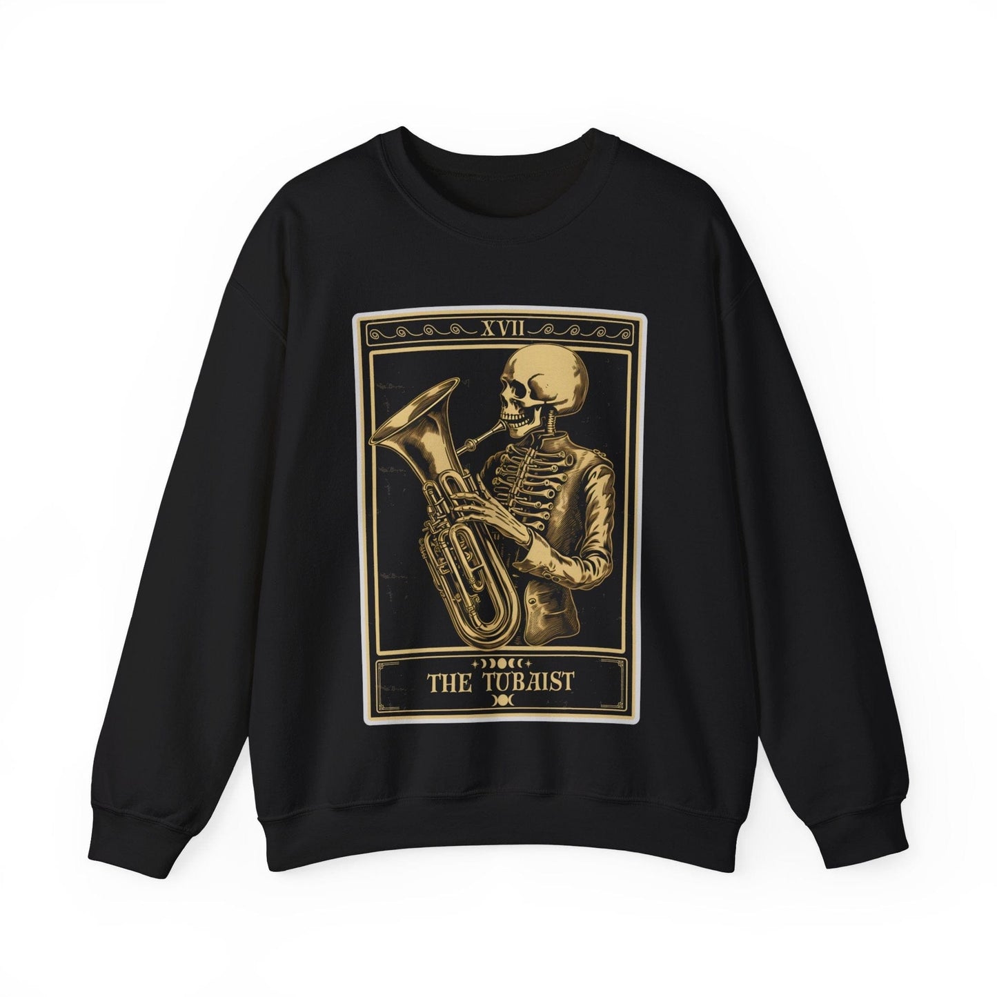 The Tubaist Tarot Card Sweatshirt, Tuba Player