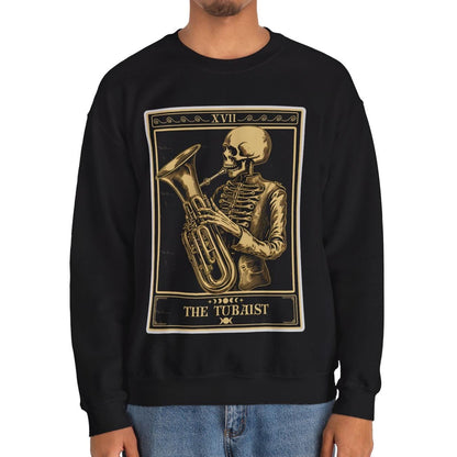 The Tubaist Tarot Card Sweatshirt, Tuba Player