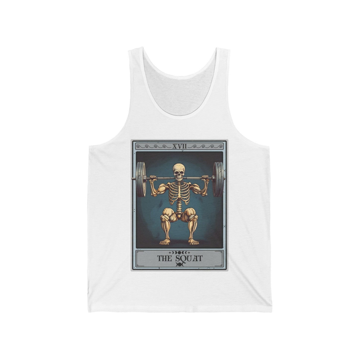 The Squat Tarot Card Tank Top, Gym Workout