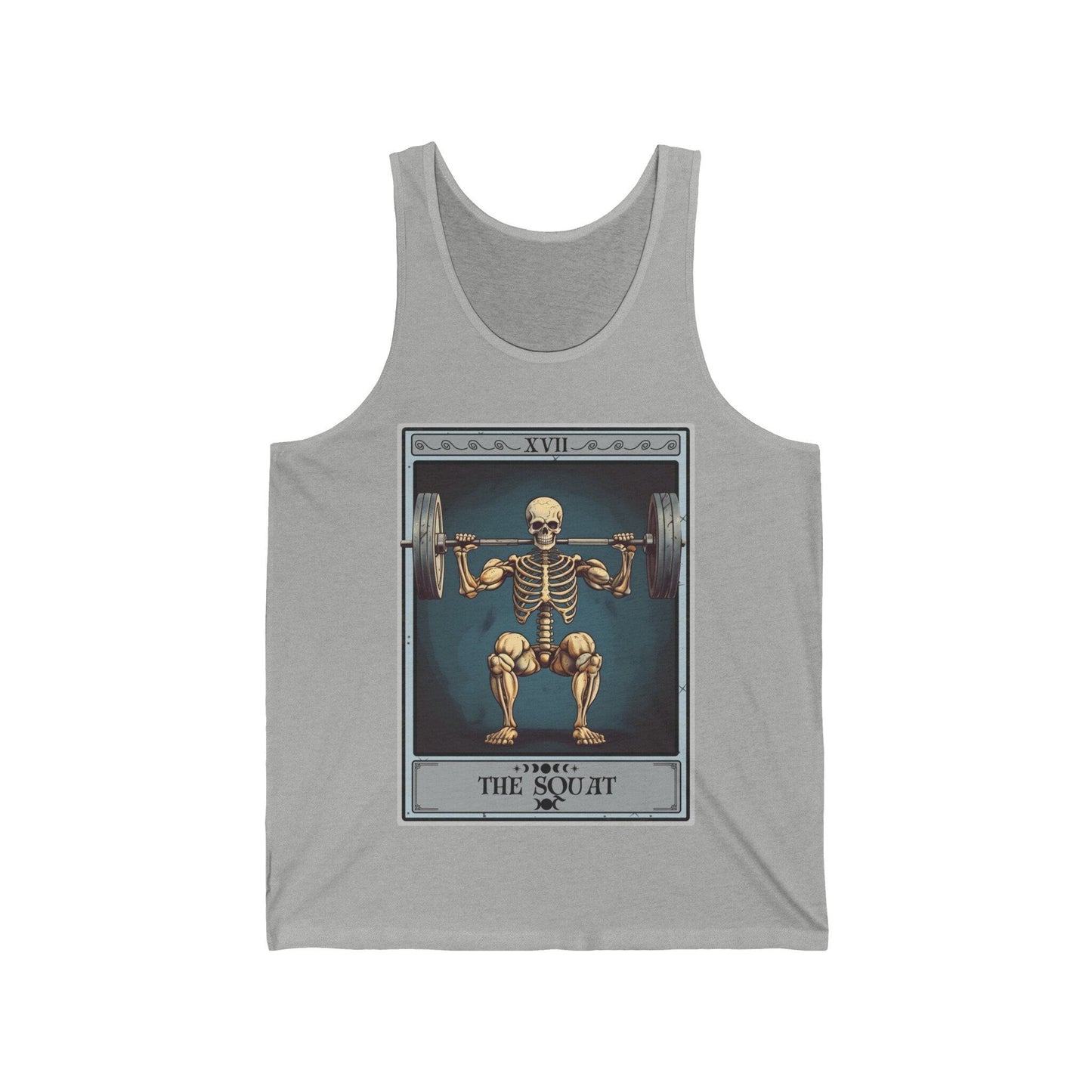 The Squat Tarot Card Tank Top, Gym Workout