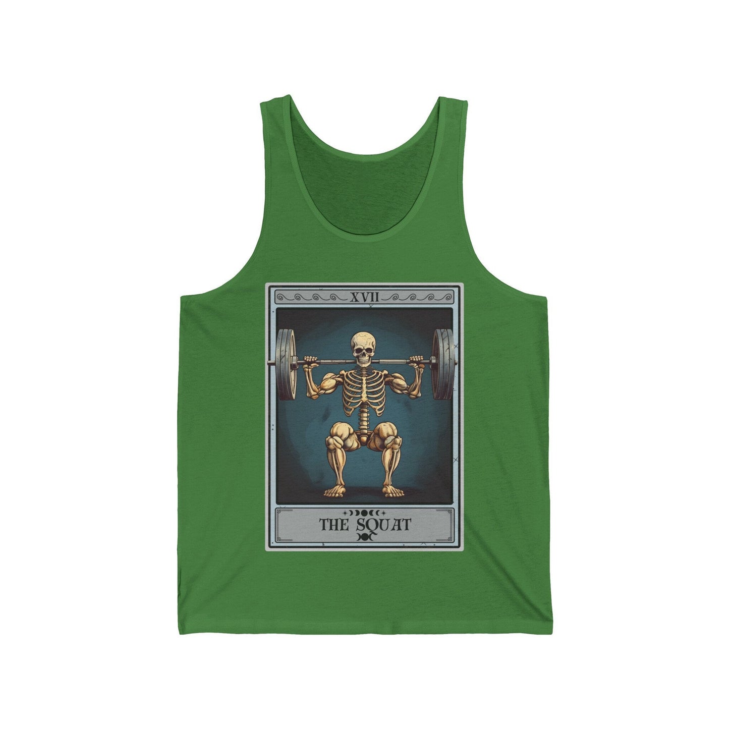 The Squat Tarot Card Tank Top, Gym Workout