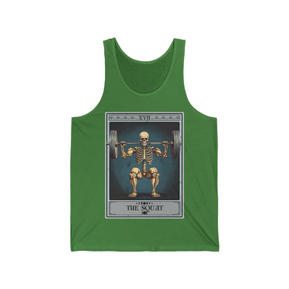 The Squat Tarot Card Tank Top, Gym Workout