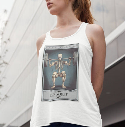 The Squat Tarot Card Tank Top, Gym Workout