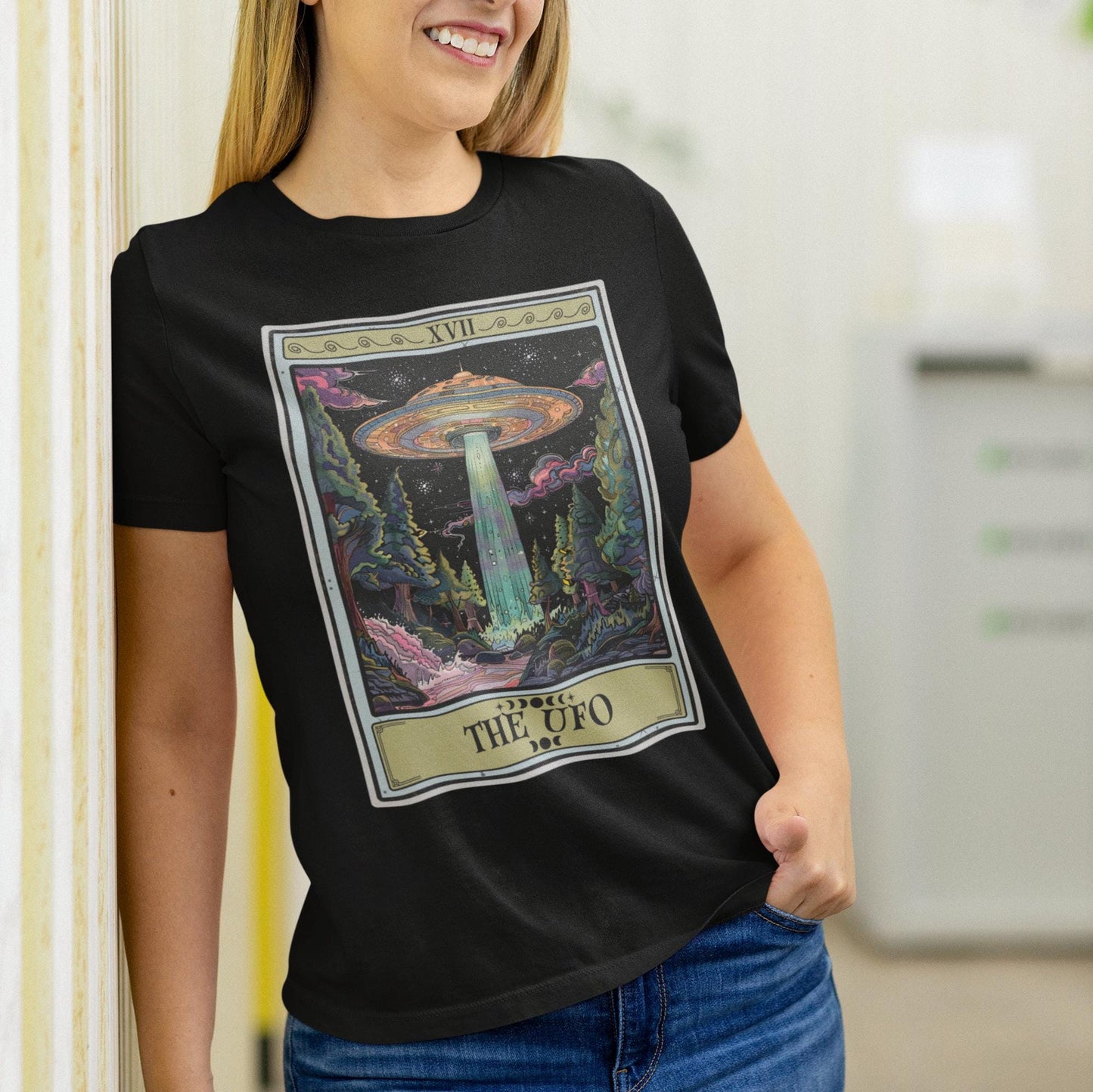 The UFO Tarot Card Shirt, Alien Conspiracy Theorist