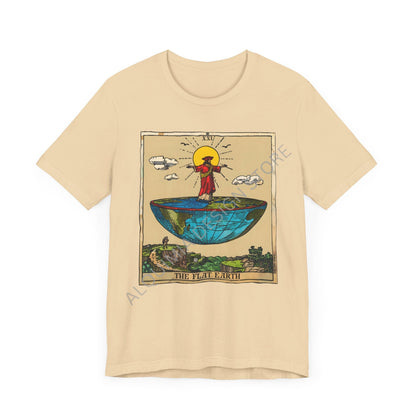 The Flat Earth Tarot Card Shirt, Conspiracy Theories