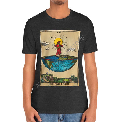 The Flat Earth Tarot Card Shirt, Conspiracy Theory