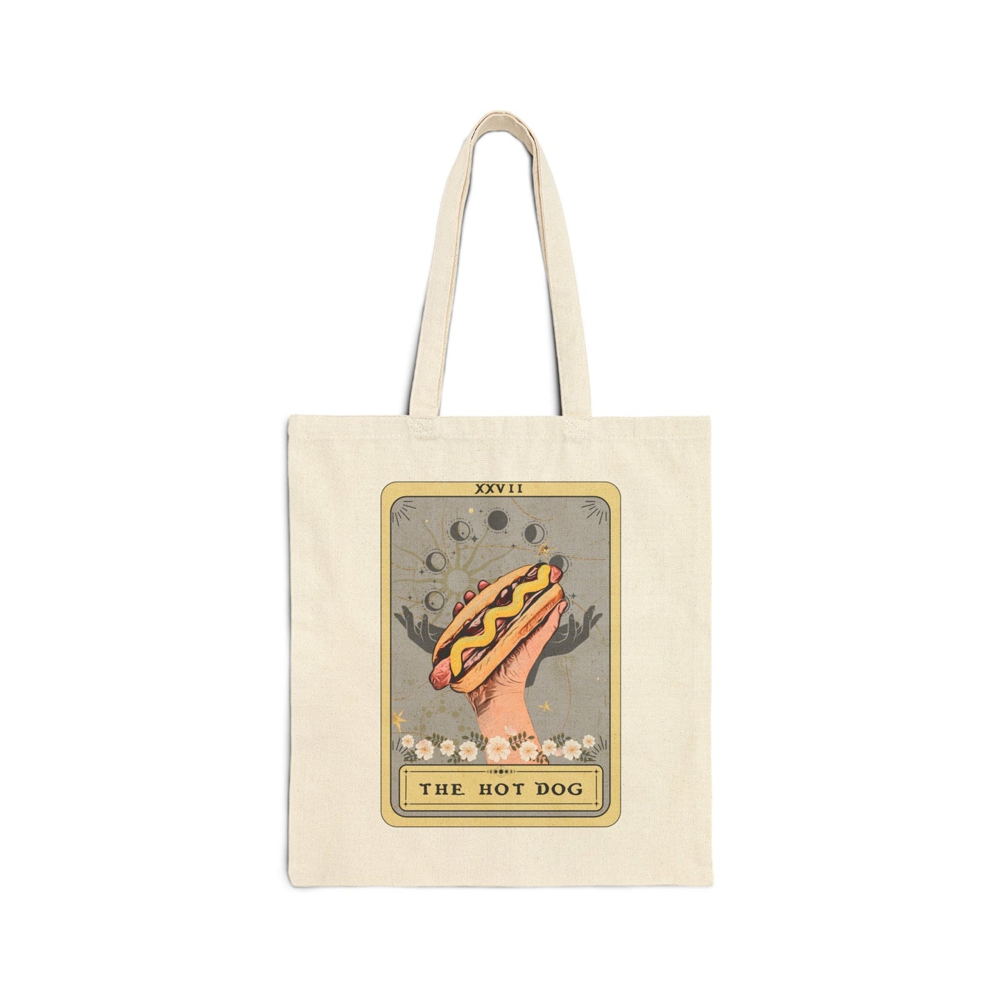 The Hot Dog Tarot Card Tote Bag, 15" x 16" Game Day