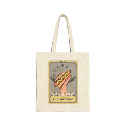 The Hot Dog Tarot Card Tote Bag, 15" x 16" Game Day