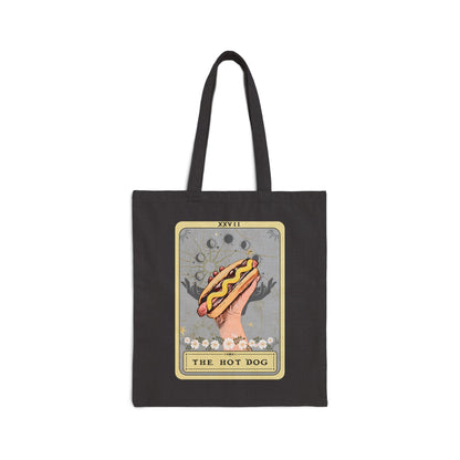 The Hot Dog Tarot Card Tote Bag, 15" x 16" Game Day