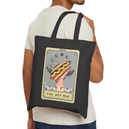 The Hot Dog Tarot Card Tote Bag, 15" x 16" Game Day