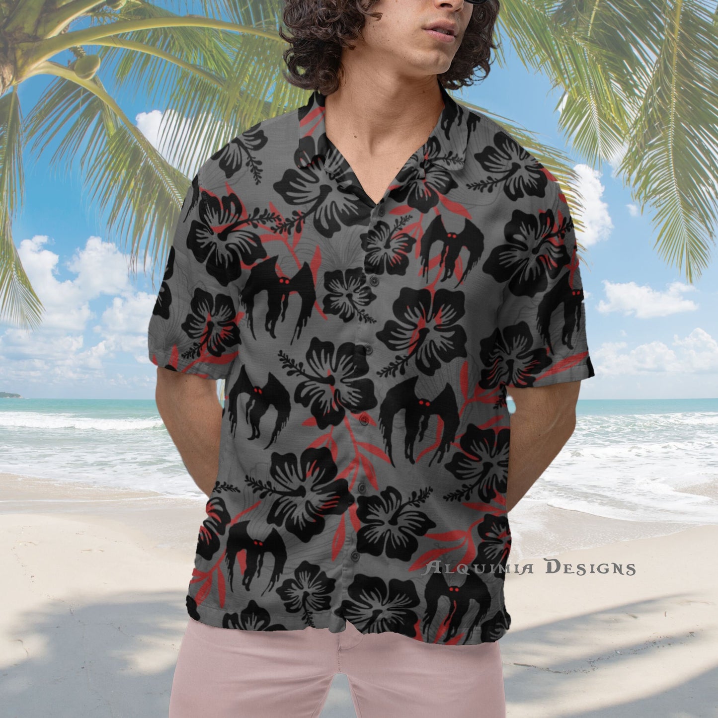 Mothman Hawaiian Shirt