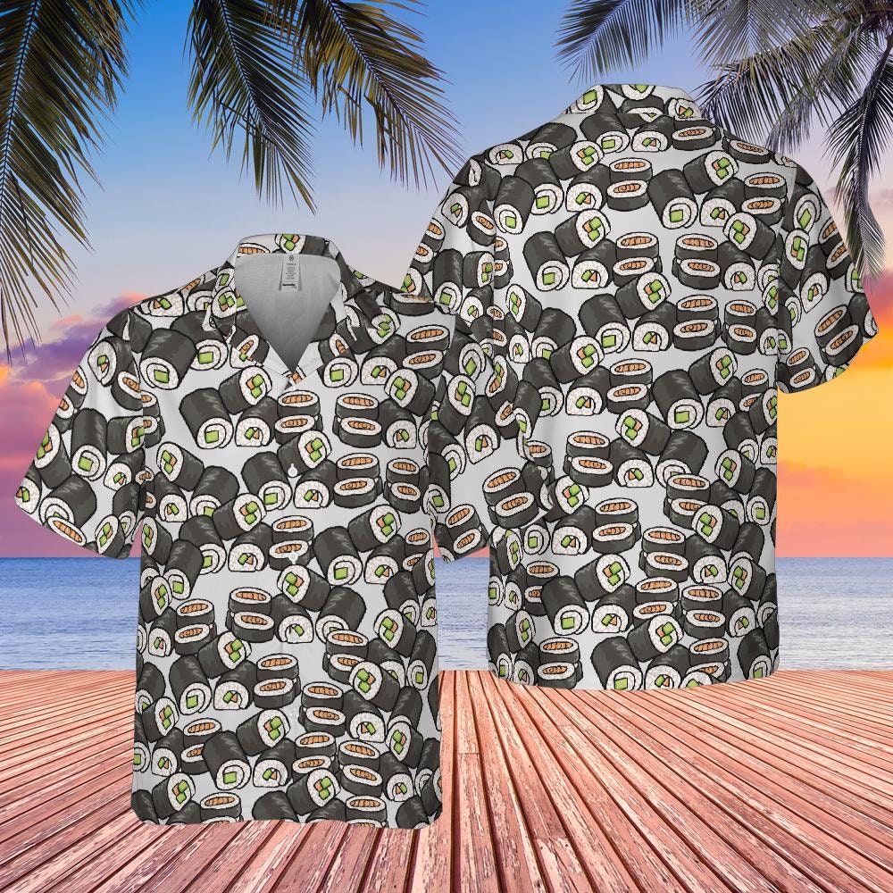 Sushi Hawaiian Shirt, Japanese Food