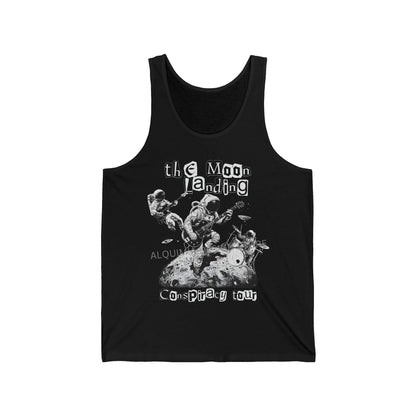 The Moon Landing Conspiracy Theory Tour Tank Top, Fake Moon Landing