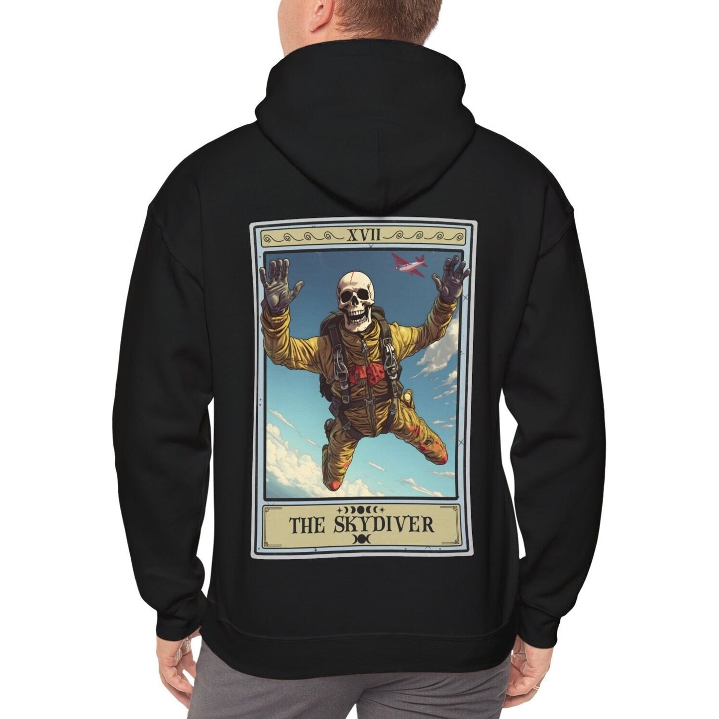 The Skydiver Tarot Card Hoodie, Sky Diving