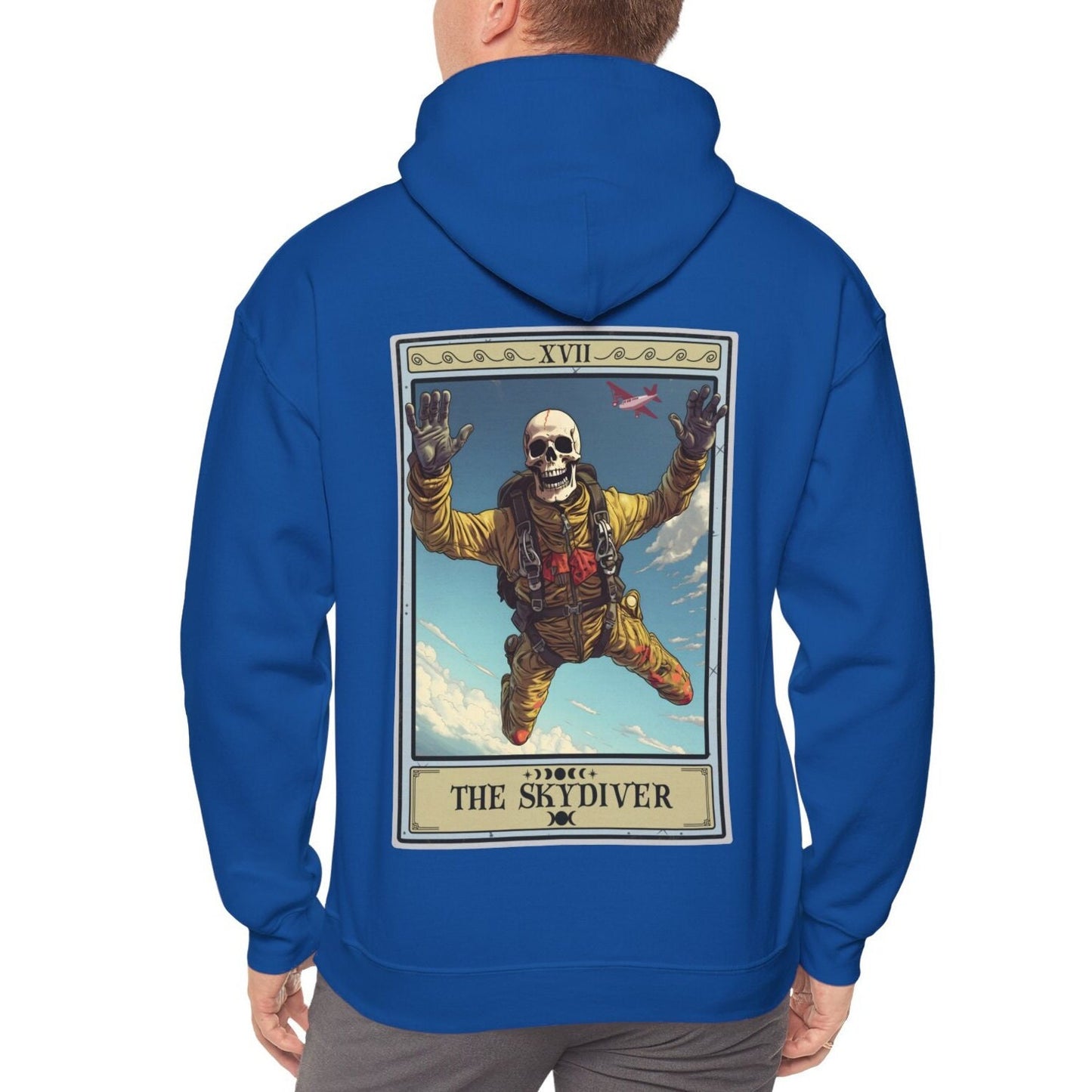 The Skydiver Tarot Card Hoodie, Sky Diving