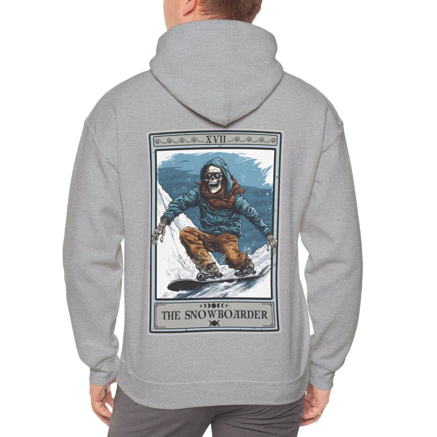 The Snowboarder Tarot Card Hoodie, Snowboard