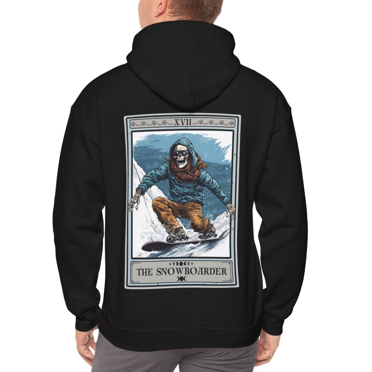 The Snowboarder Tarot Card Hoodie, Snowboard