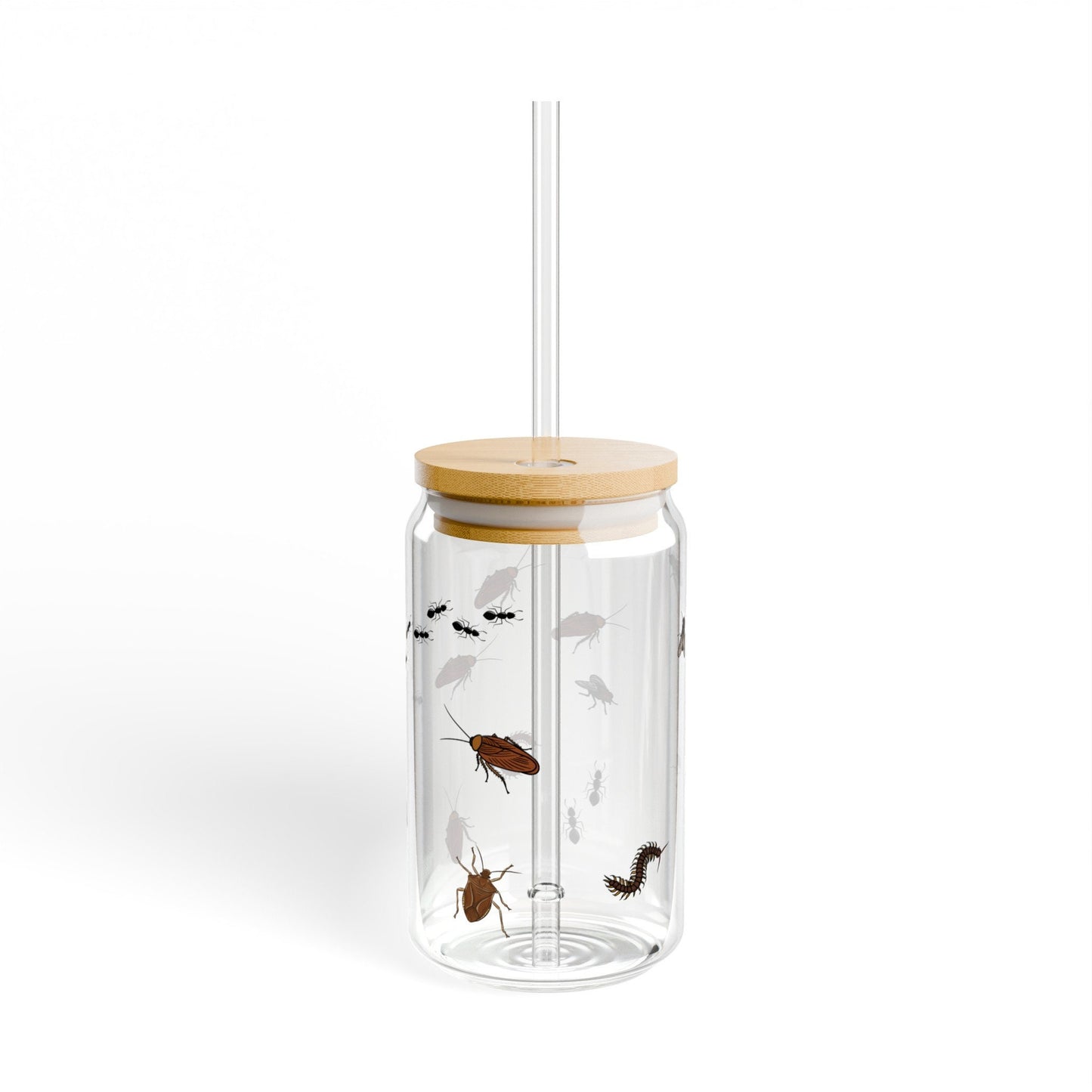 Bug Sipper Glass 16oz Insect Glass Tumbler